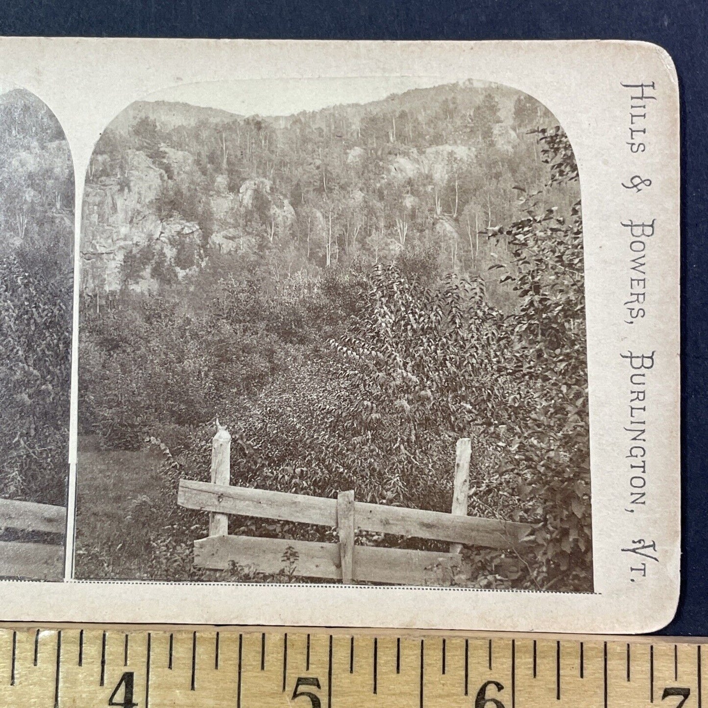 Indian Pass Lake Placid New York Stereoview Photo Card Antique c1875 X902
