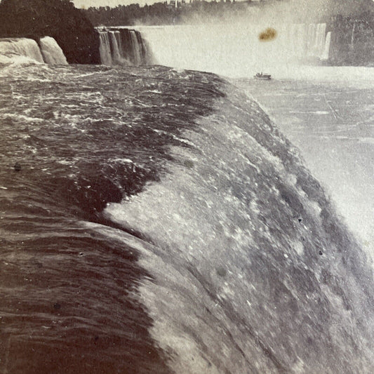 Antique 1894 New York Side Of Niagara Falls Stereoview Photo Card P4328