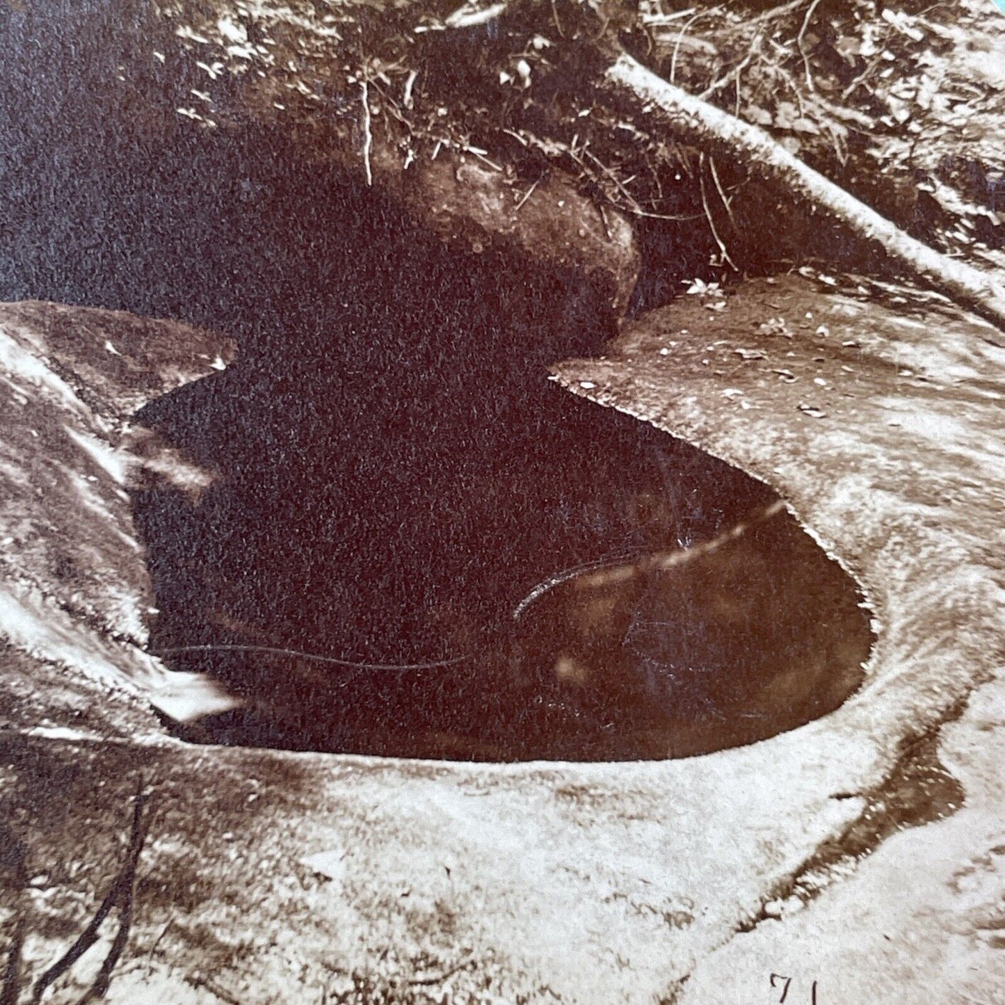 Hurricane Brook Bowl Stereoview A.F. Clough Warren New Hampshire c1870s Y889