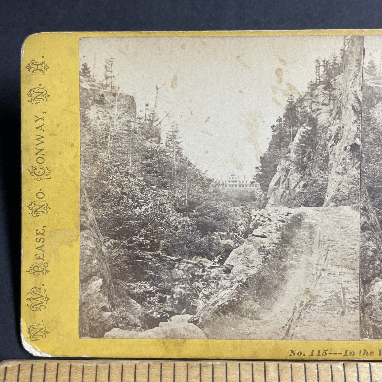 Antique 1870s Crawford House Carroll New Hampshire Stereoview Photo Card P4771