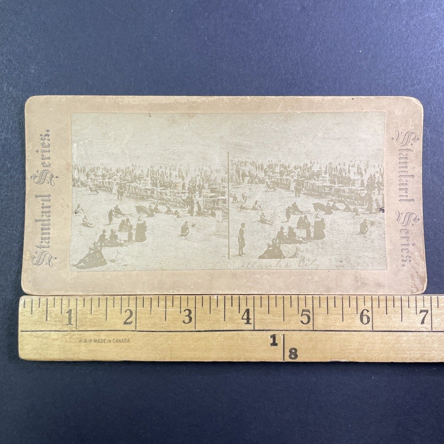 Atlantic City Beach Stereoview New Jersey Antique c1880 X1656