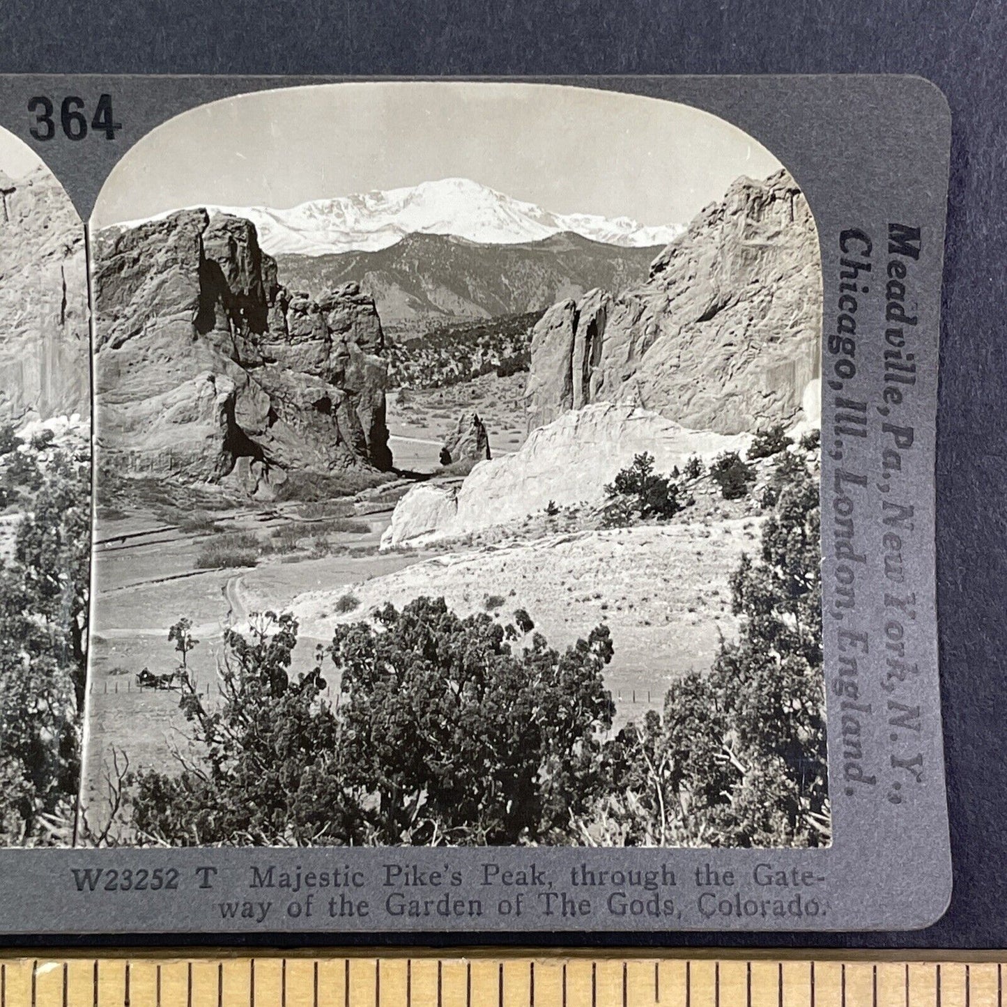 Gateway to the Garden of the Gods Colorado Stereoview Antique c1910s Y1133