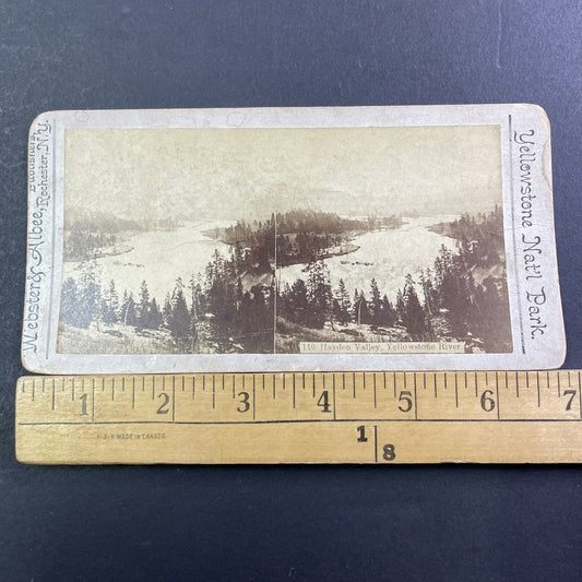 Hayden Valley Yellowstone River Park Stereoview Wyoming Antique c1875 X2466