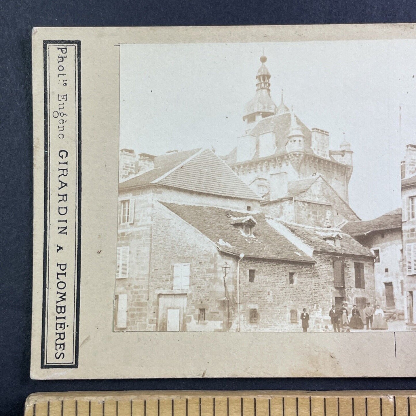 Luxeuil-les-Bains France Stereoview Eugene-Adalbert Cuvelier Antique c1860 X3799