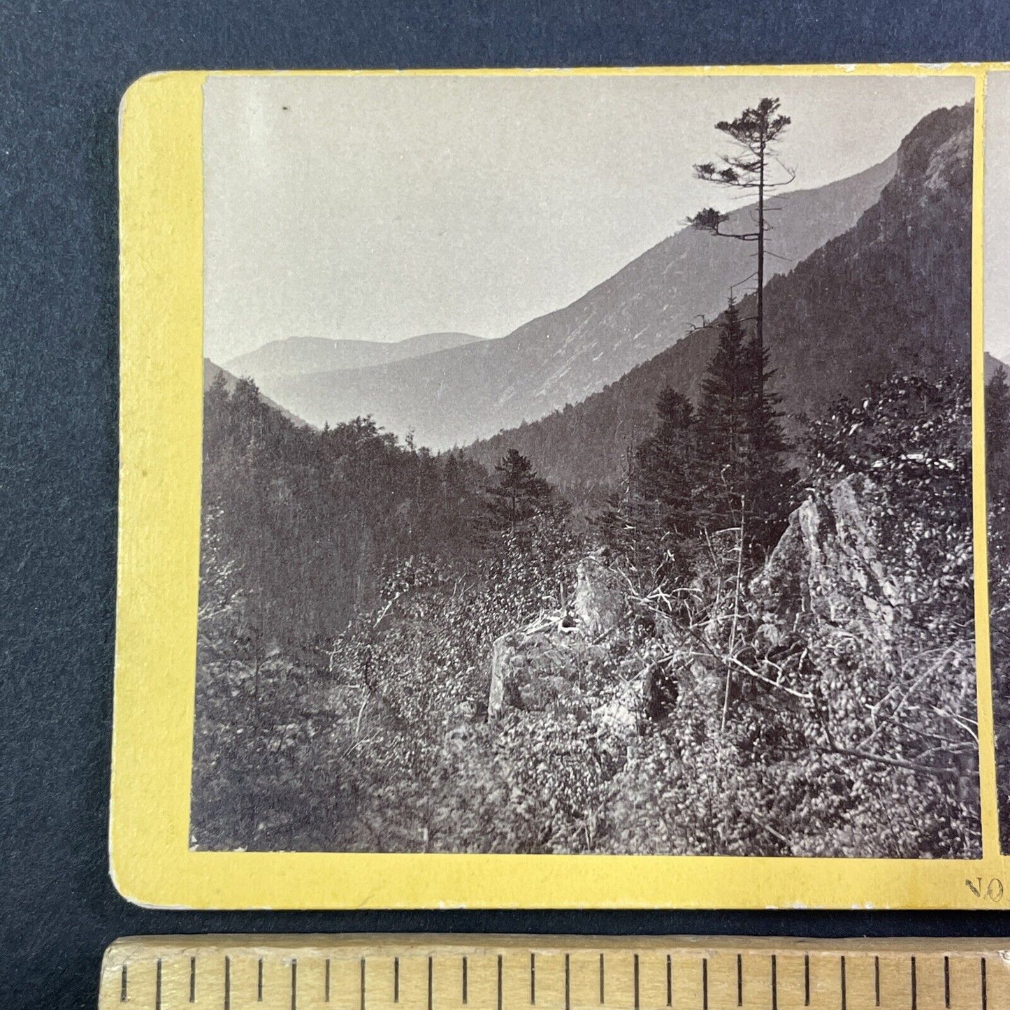 Crawford Notch New Hampshire Stereoview B.W. Kilburn Antique c1870s Y860