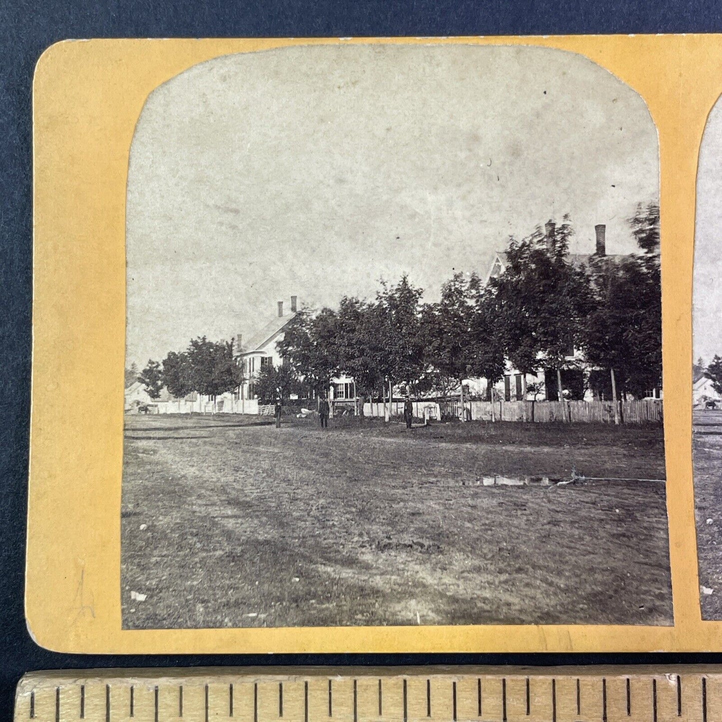 Main Street Andover New Hampshire Stereoview Antique c1860s Y1436