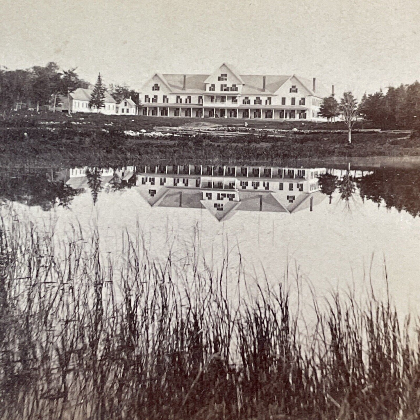 Crawford House New Hampshire Stereoview B.W. Kilburn Antique c1870s Y864