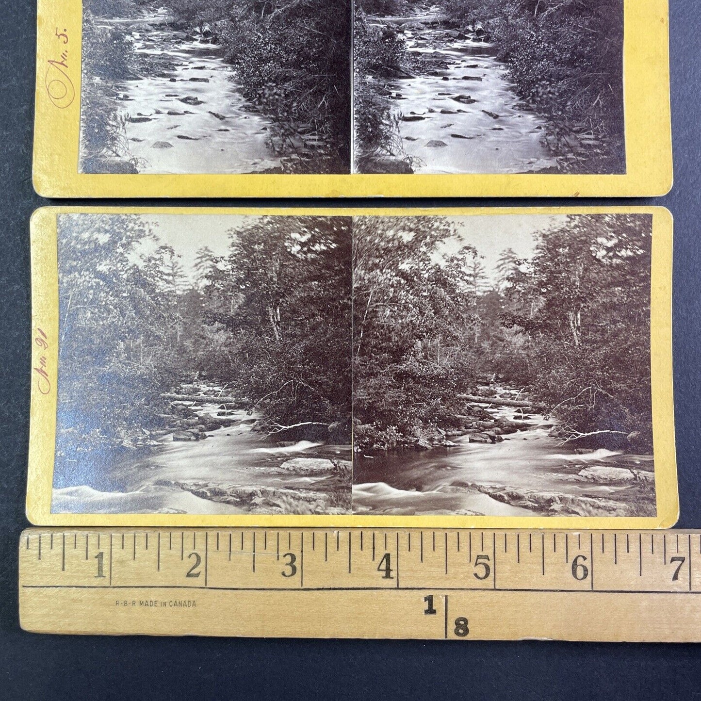 The Rattle River Lot Of 3 Stereoview New Hampshire Antique c1870 X3232