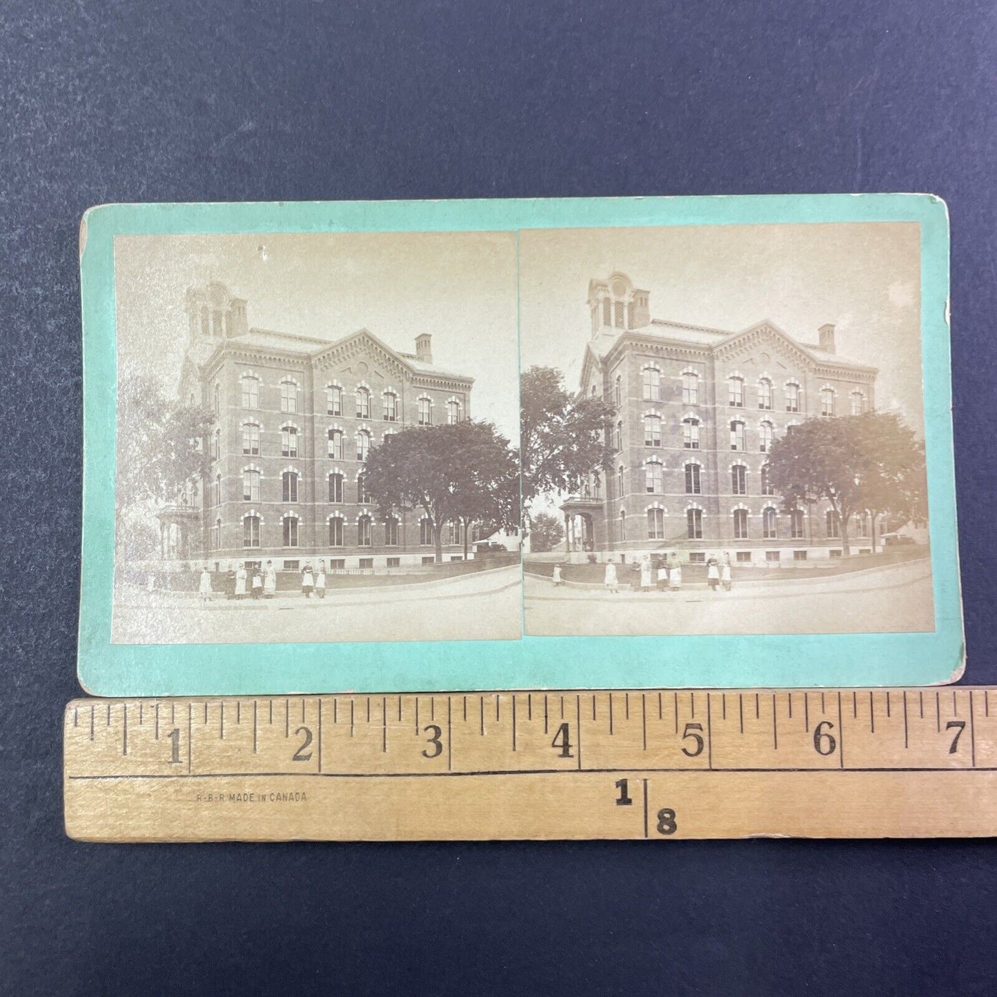 US Hospital or Highschool Stereoview Location Unknown Antique c1870 X2565