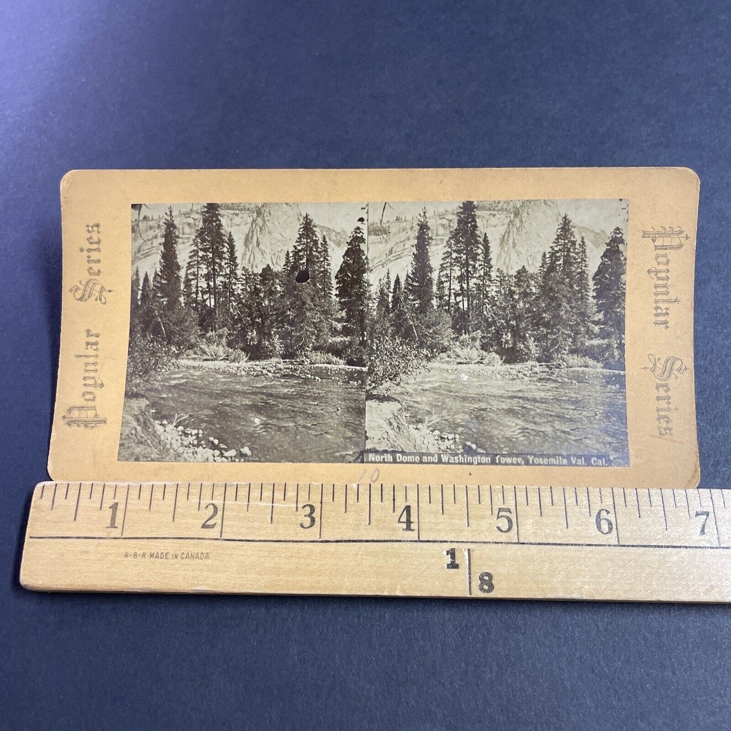 Antique 1870s North Dome Yosemite California Stereoview Photo Card P3614