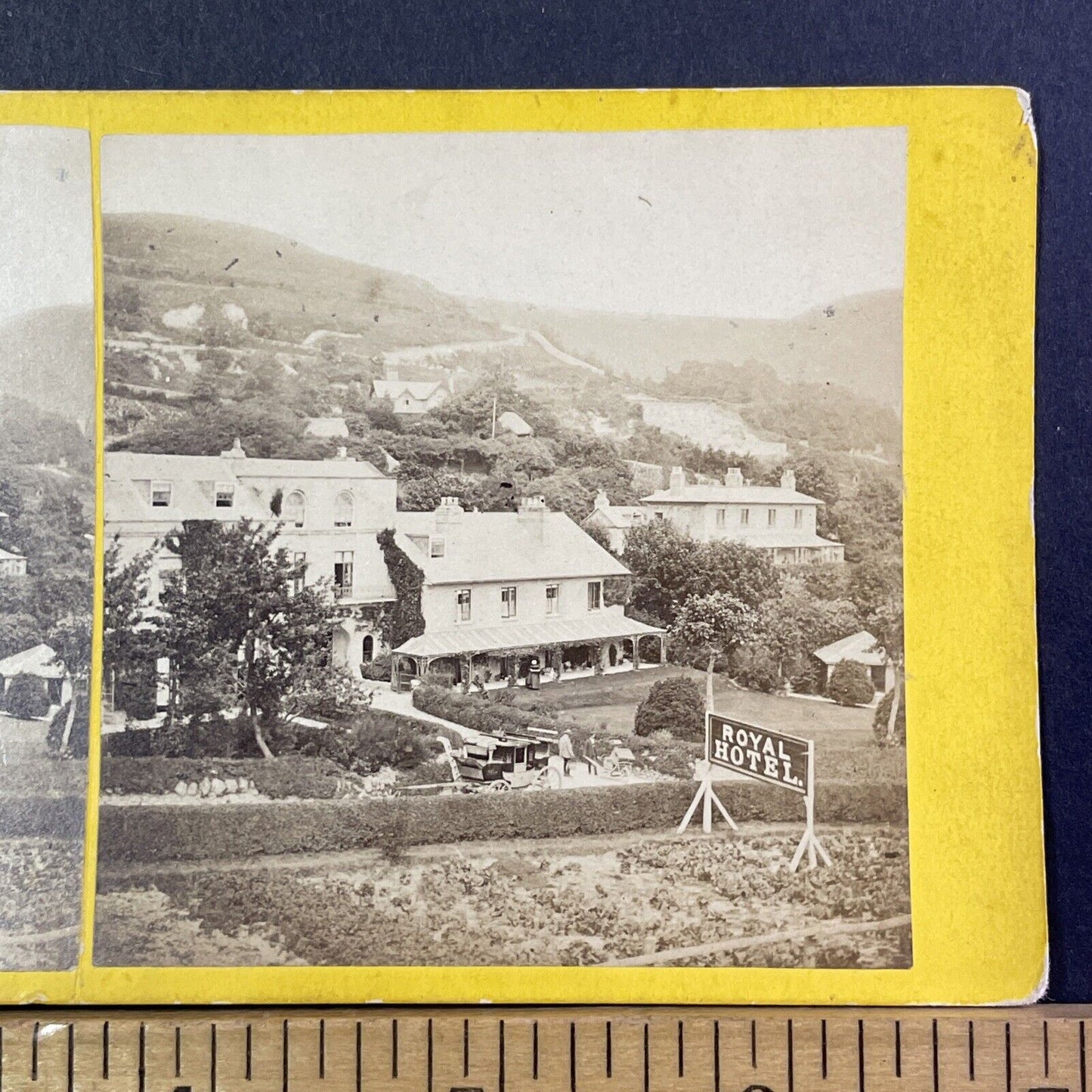 Royal Hotel Ventnor Isle of Wight Stereoview Frederick Hudson Antique 1870 X2586