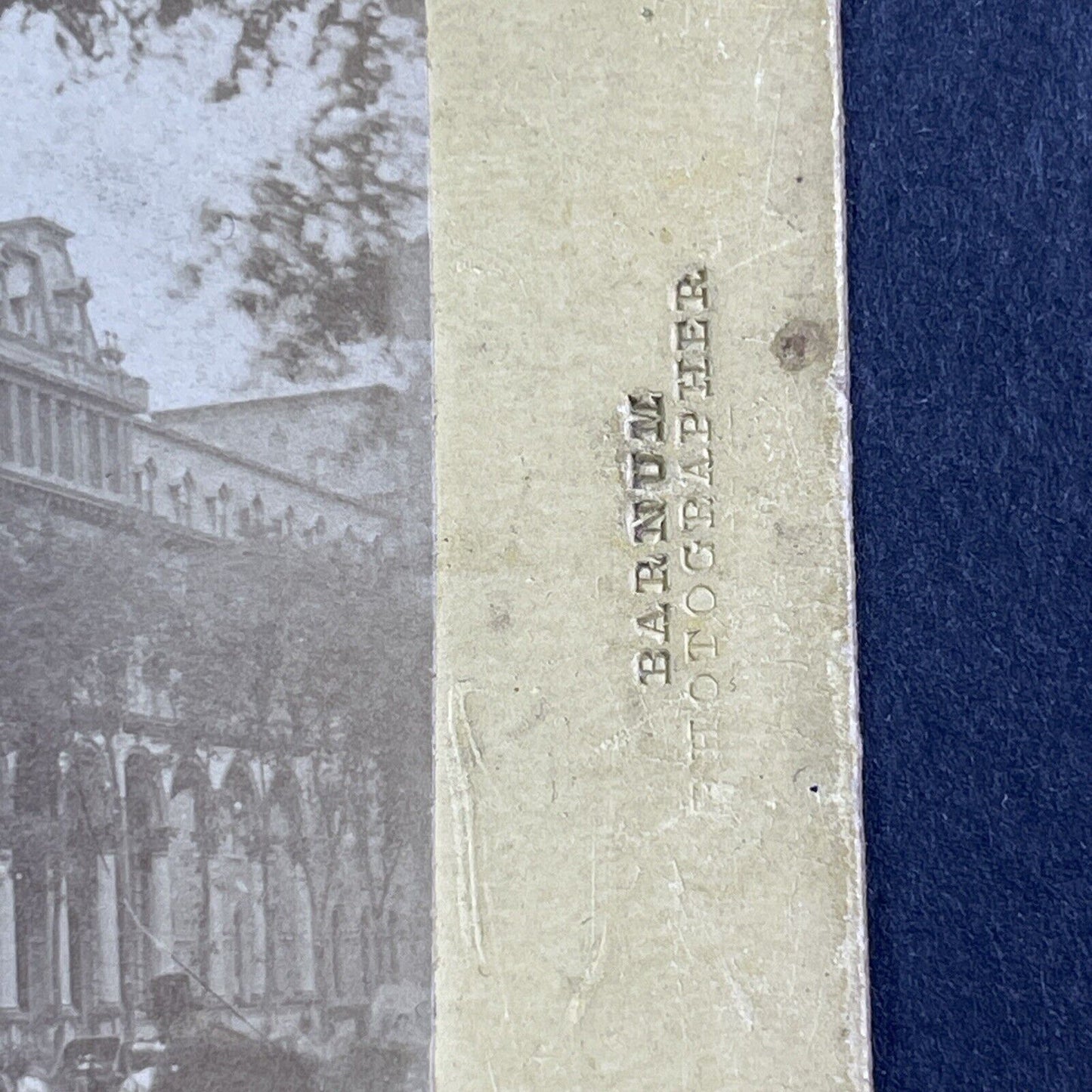 Congress Hall Saratoga Springs NY Stereoview By Deloss Barnum c1860s Y1195