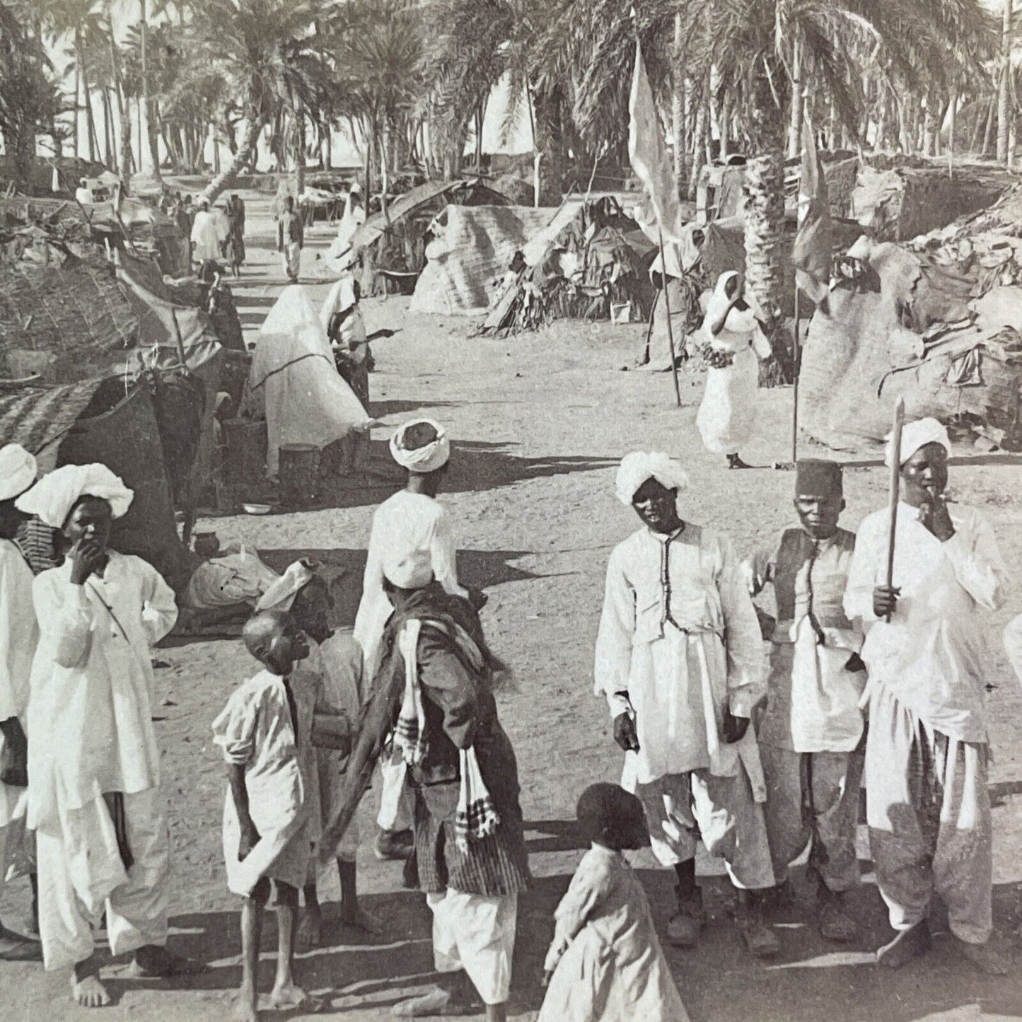 Witch Dancing Voodoo Ceremony Sudan Africa Stereoview Antique c1902 Y954