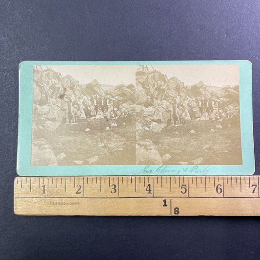 Governor Person Colby Cheney Mount Washington NH Stereoview Antique c1875 X1215