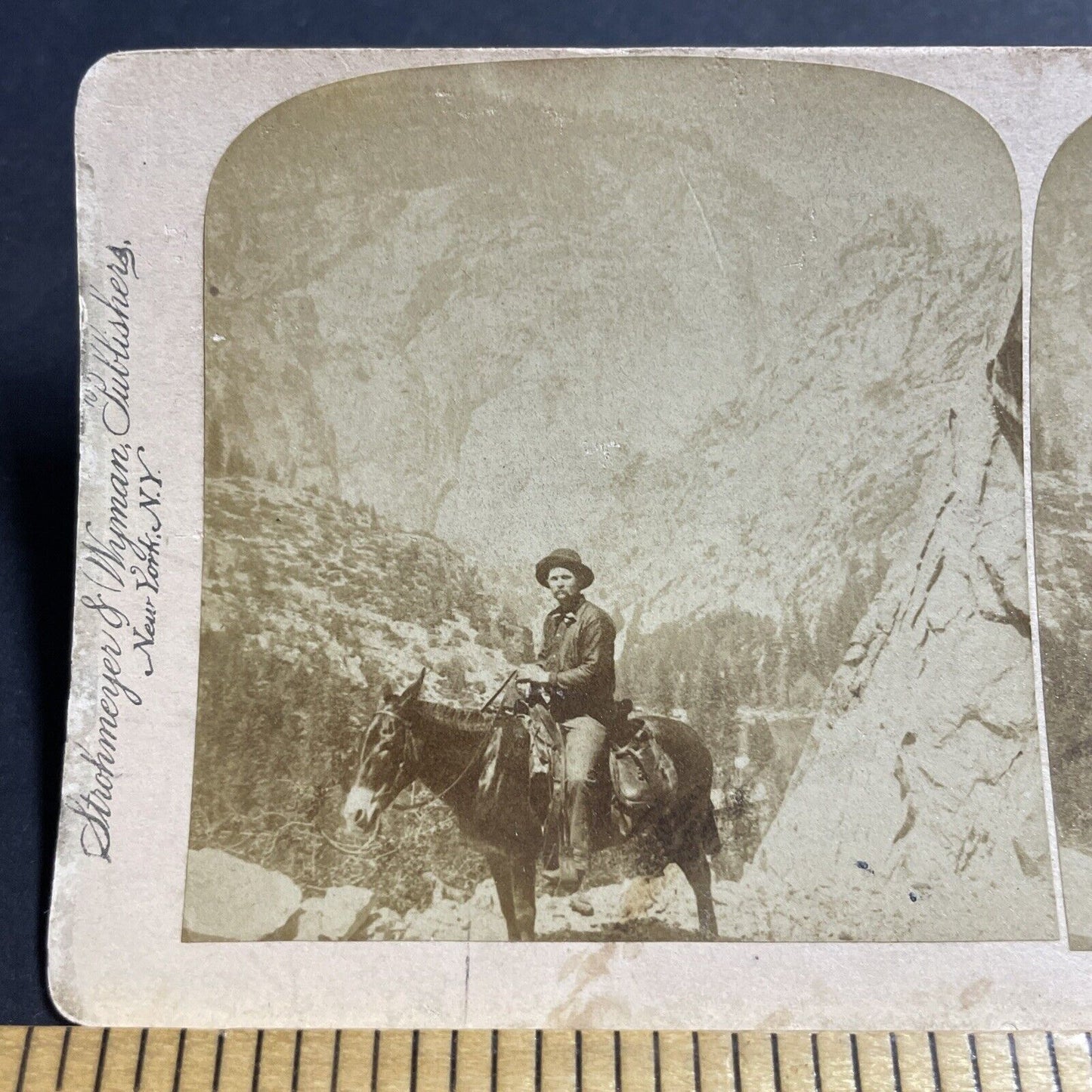 Antique 1895 Sierra Nevada Mountains California Stereoview Photo Card P4952