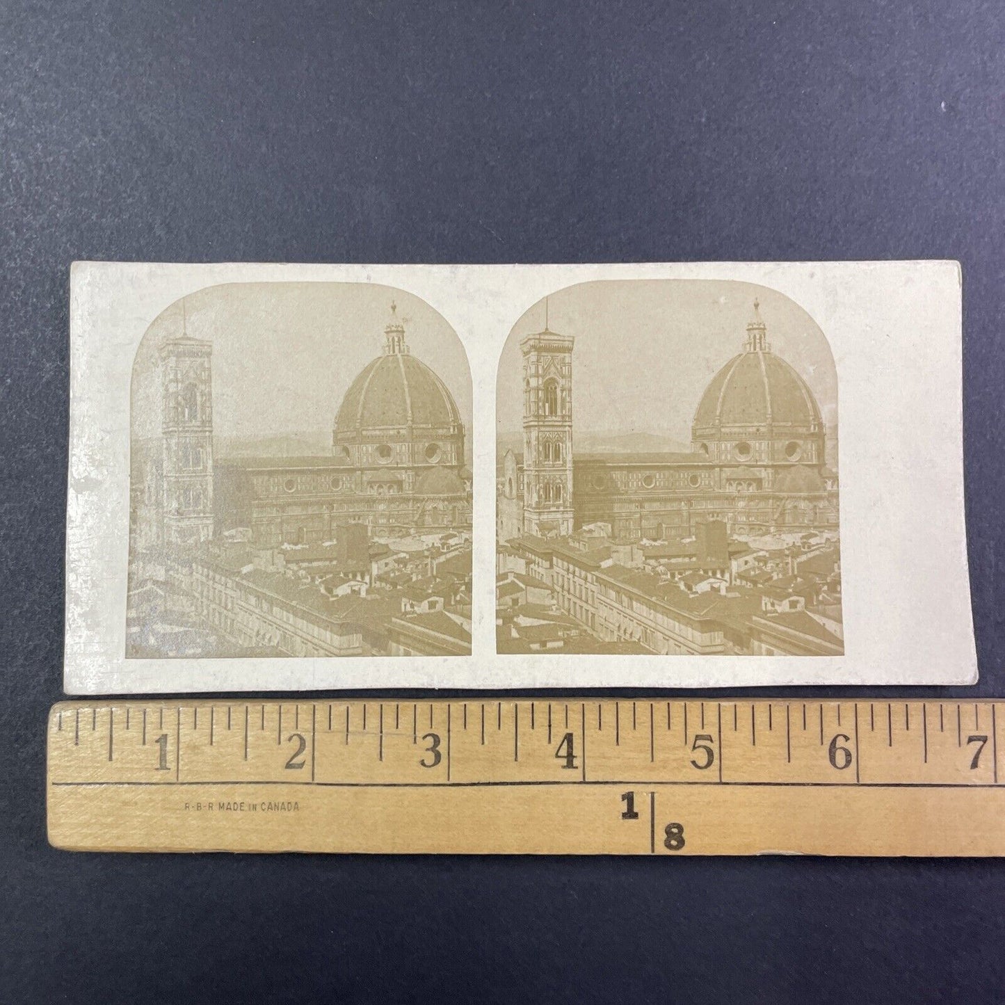 Cathedral of Santa Maria del Fiore Florence Italy Stereoview c1855 Y2176