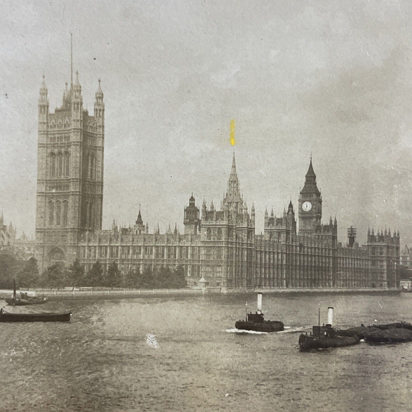 Antique 1900 House Of Parliament London England Stereoview Photo Card P4387