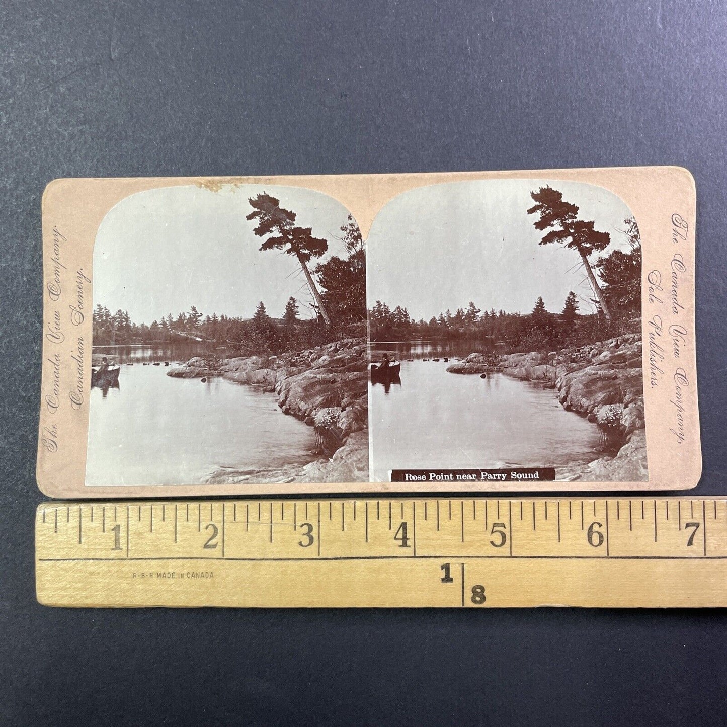 Rose Point Ontario near Parry Sound Canada Stereoview Antique c1899 Y480