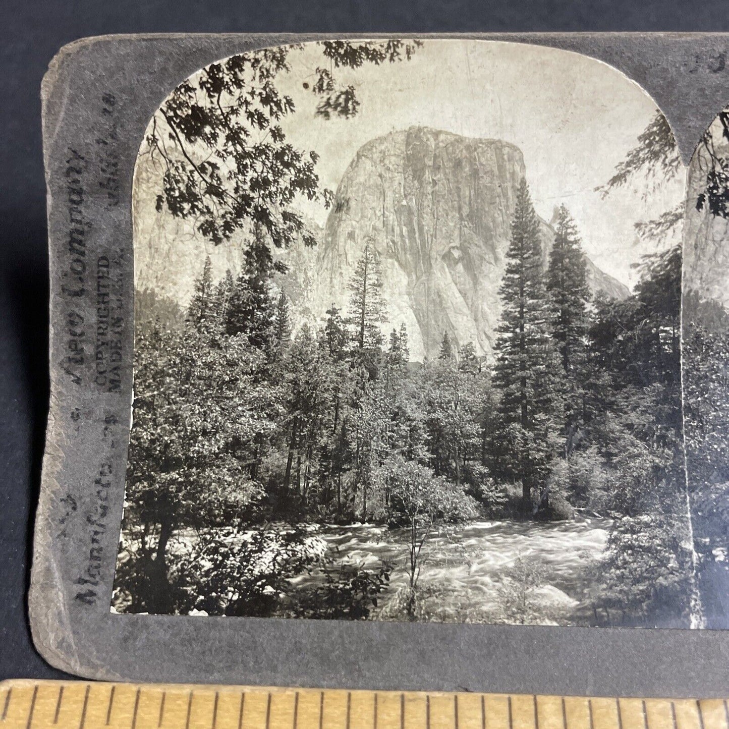 Antique 1910s El Capitan Mountain Yosemite CA Stereoview Photo Card P4282