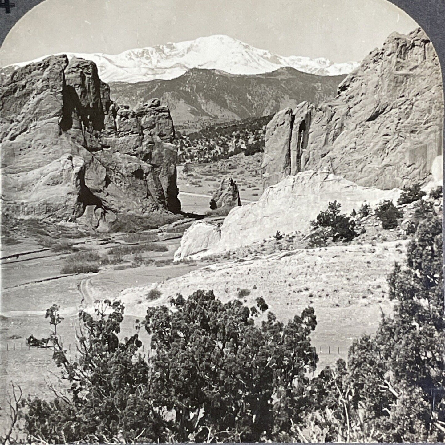 Gateway to the Garden of the Gods Colorado Stereoview Antique c1910s Y1133