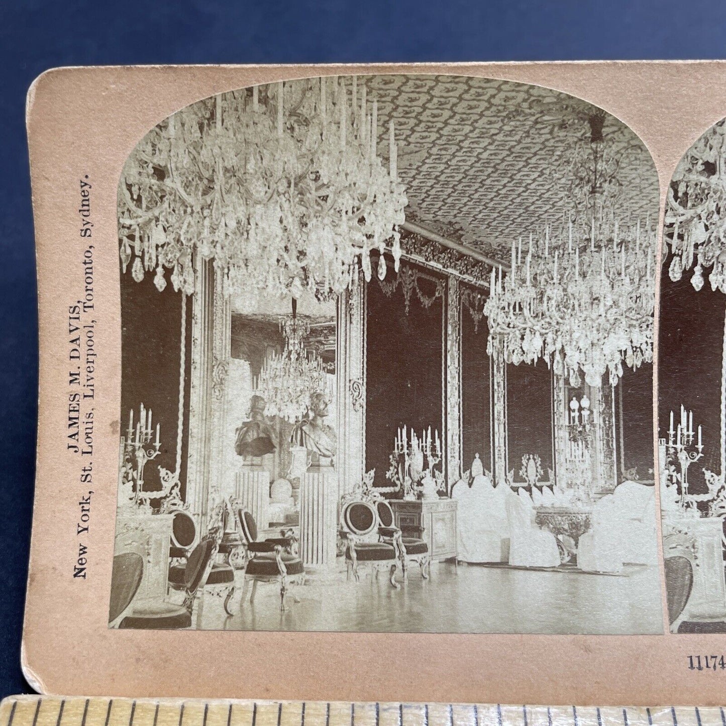 Antique 1896 Royal Palace Stockholm Sweden Stereoview Photo Card P2001