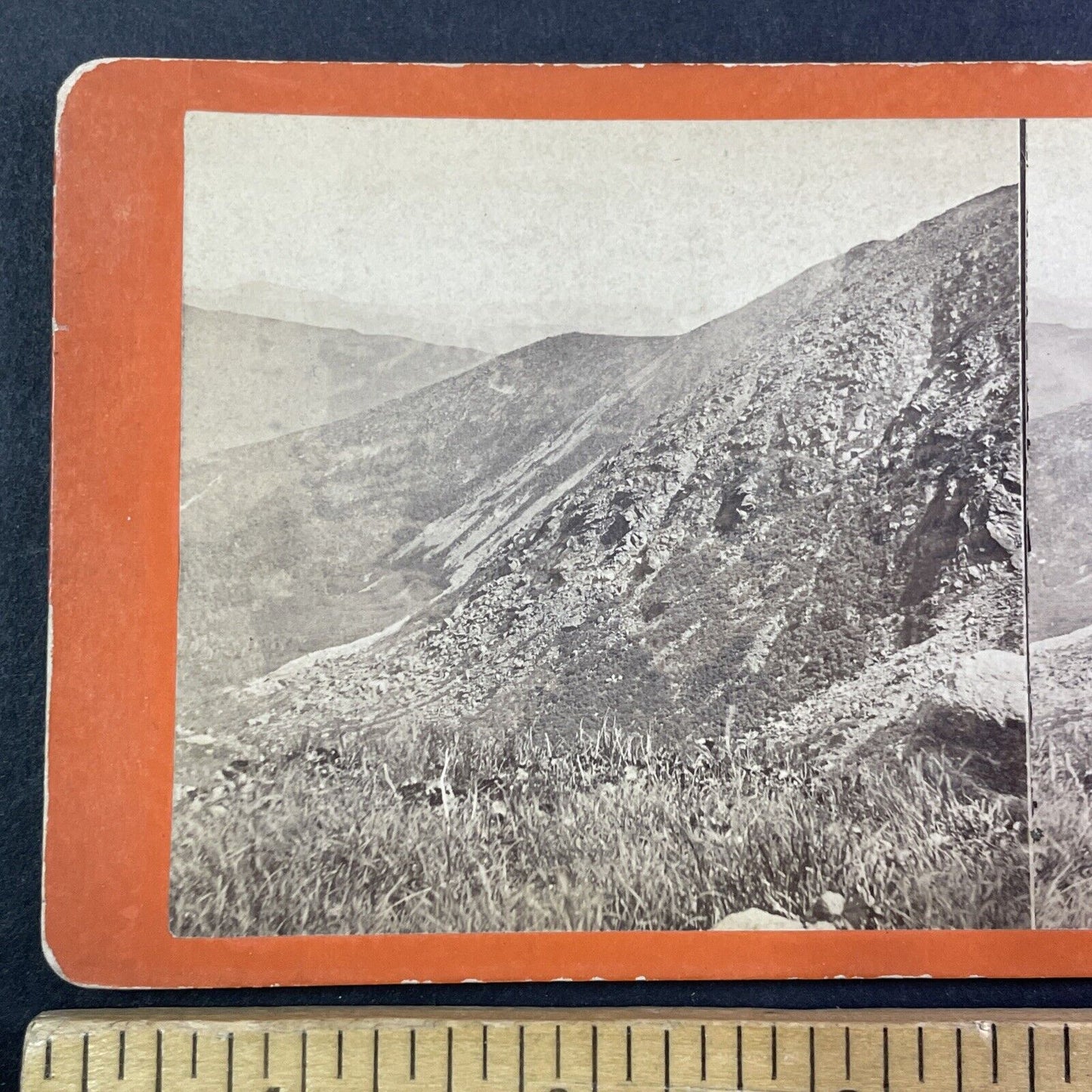 Tuckerman's Ravine New Hampshire Stereoview White Mountains Antique c1870s Y871