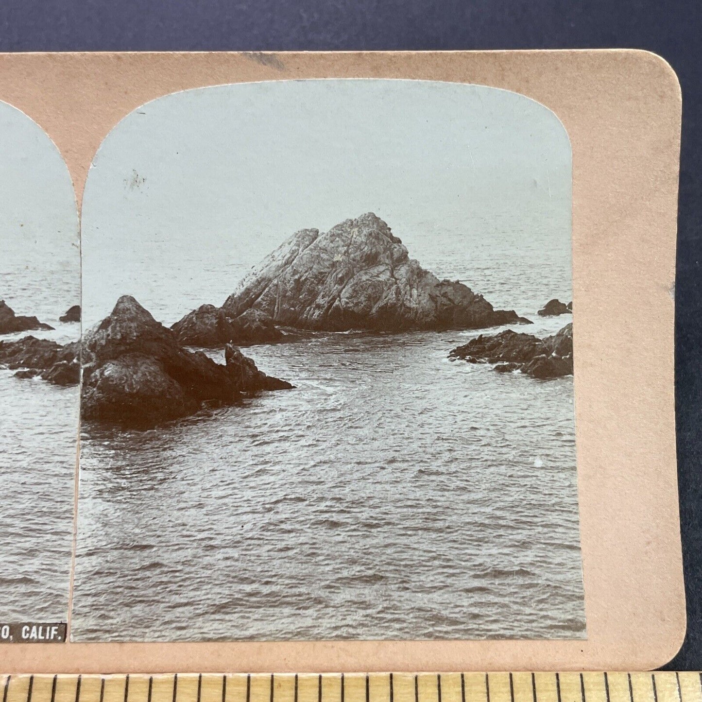 Antique 1870s Seal Rocks San Francisco California Stereoview Photo Card P3580