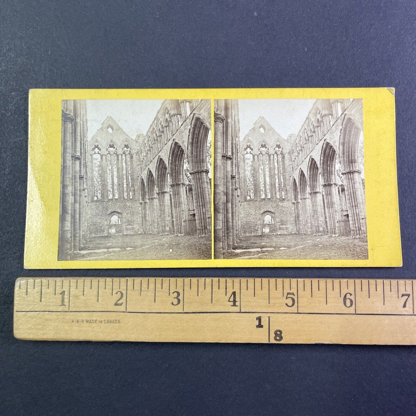 Dunblane Cathedral Church Scotland Stereoview P. Ewing Antique c1855 Y2203