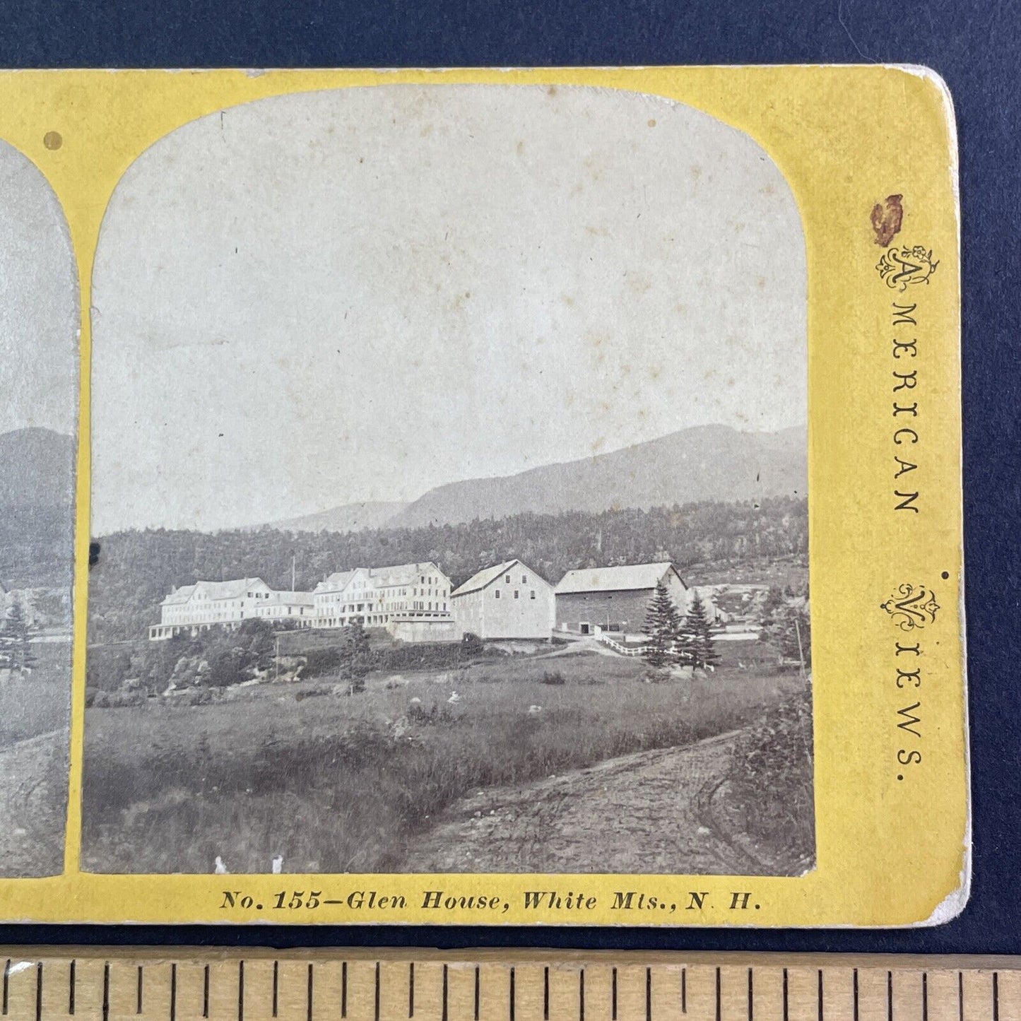 Glen House Gorham New Hampshire Stereoview J.S. Moulton Antique c1870s Y947