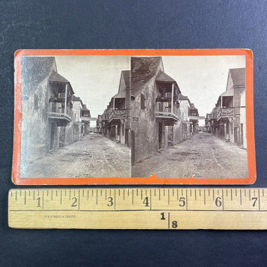 Gunsmith on Charlotte Street Stereoview Jacksonville FL Antique c1870s Y080