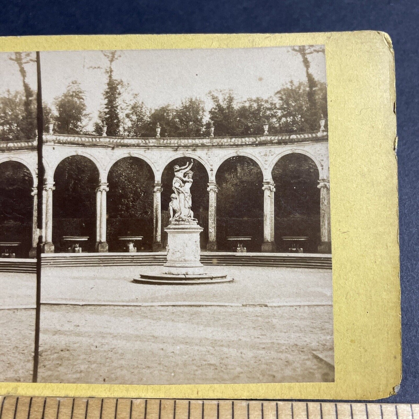 Antique 1870s The Colonnade Versailles Paris France Stereoview Photo Card P4375