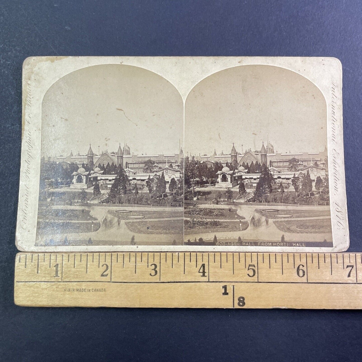 Agriculture Building Philadelphia Stereoview Edward L Wilson Antique c1876 X1880