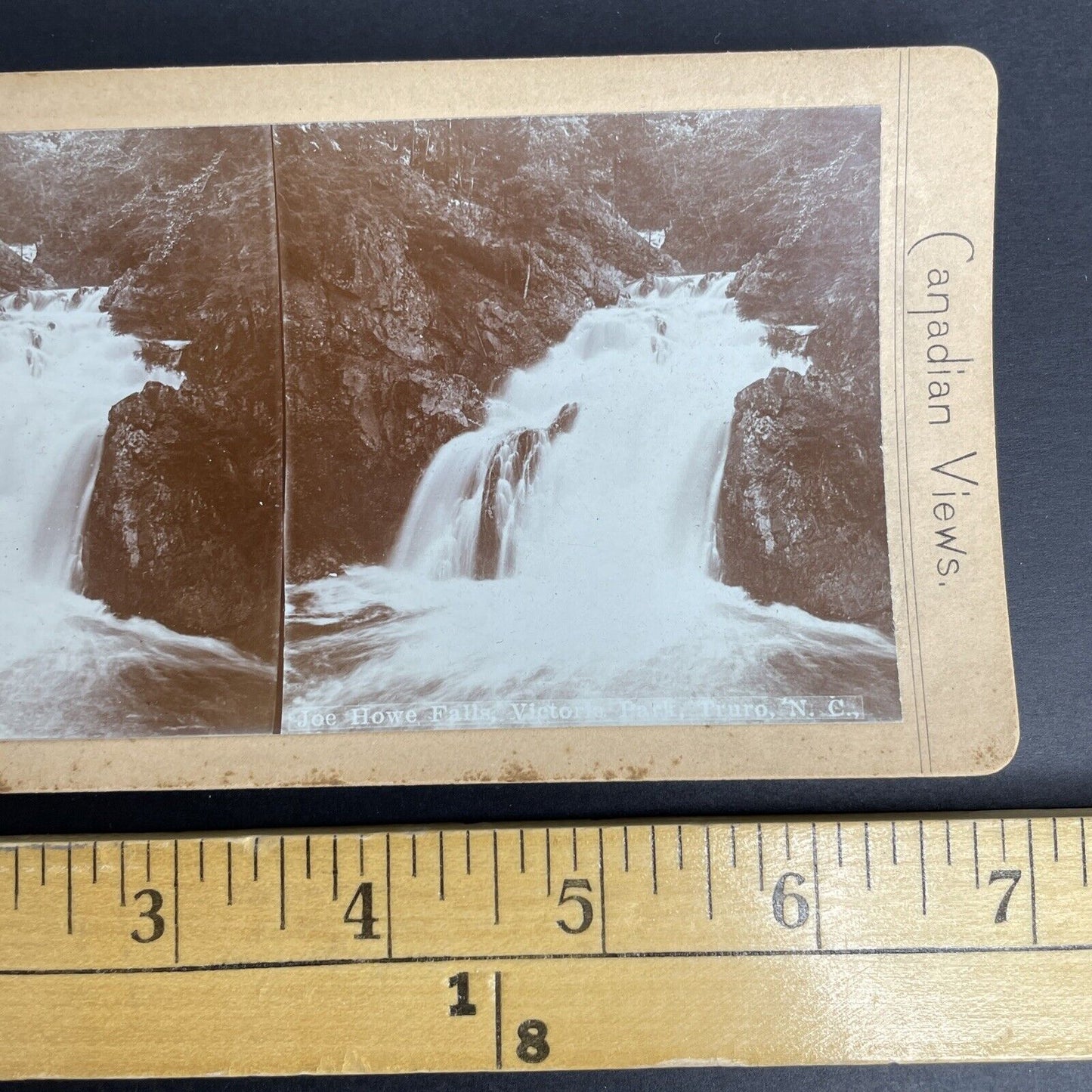 Antique 1888 Joseph Howe Falls Truro Nova Scotia Stereoview Photo Card P891