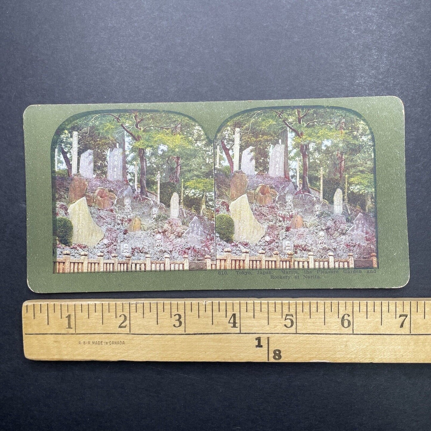 Antique 1899 Stone Graves In Tokyo Japan Stereoview Photo Card P580-087