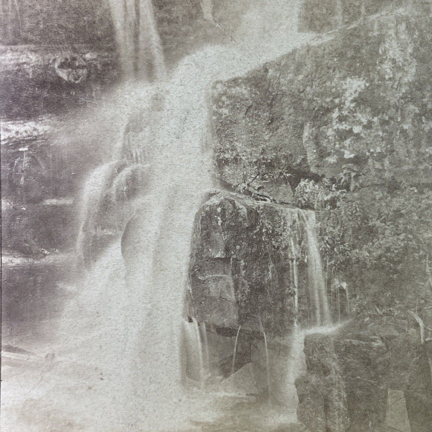 Antique 1870s Shelving Rock Falls Fort Ann New York Stereoview Photo Card P3295