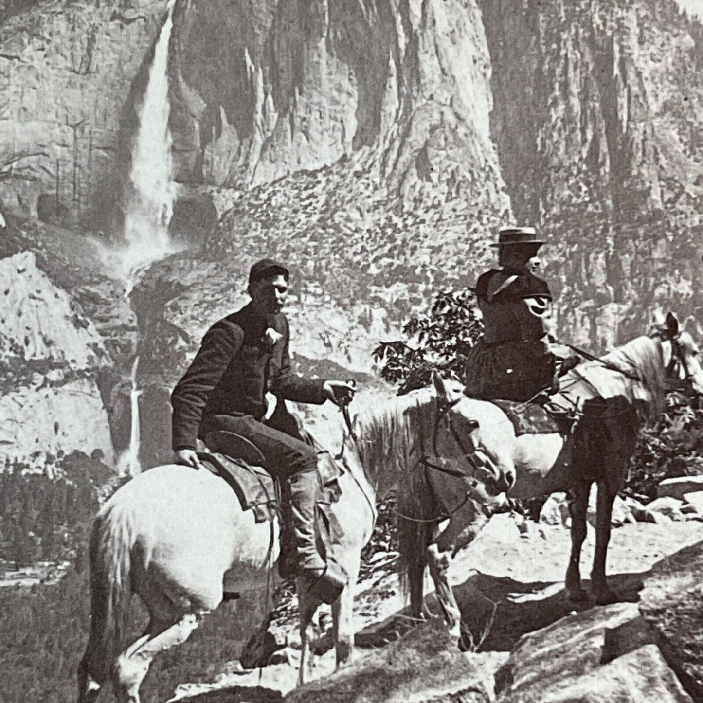 Glacier Point Road Yosemite California Stereoview Antique c1894 Y529