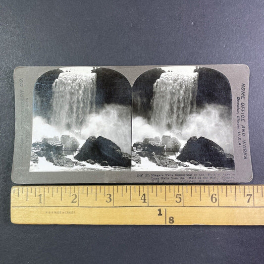 Rock of Ages Niagara Falls New York Stereoview C.L. Wasson c1905 Y3008