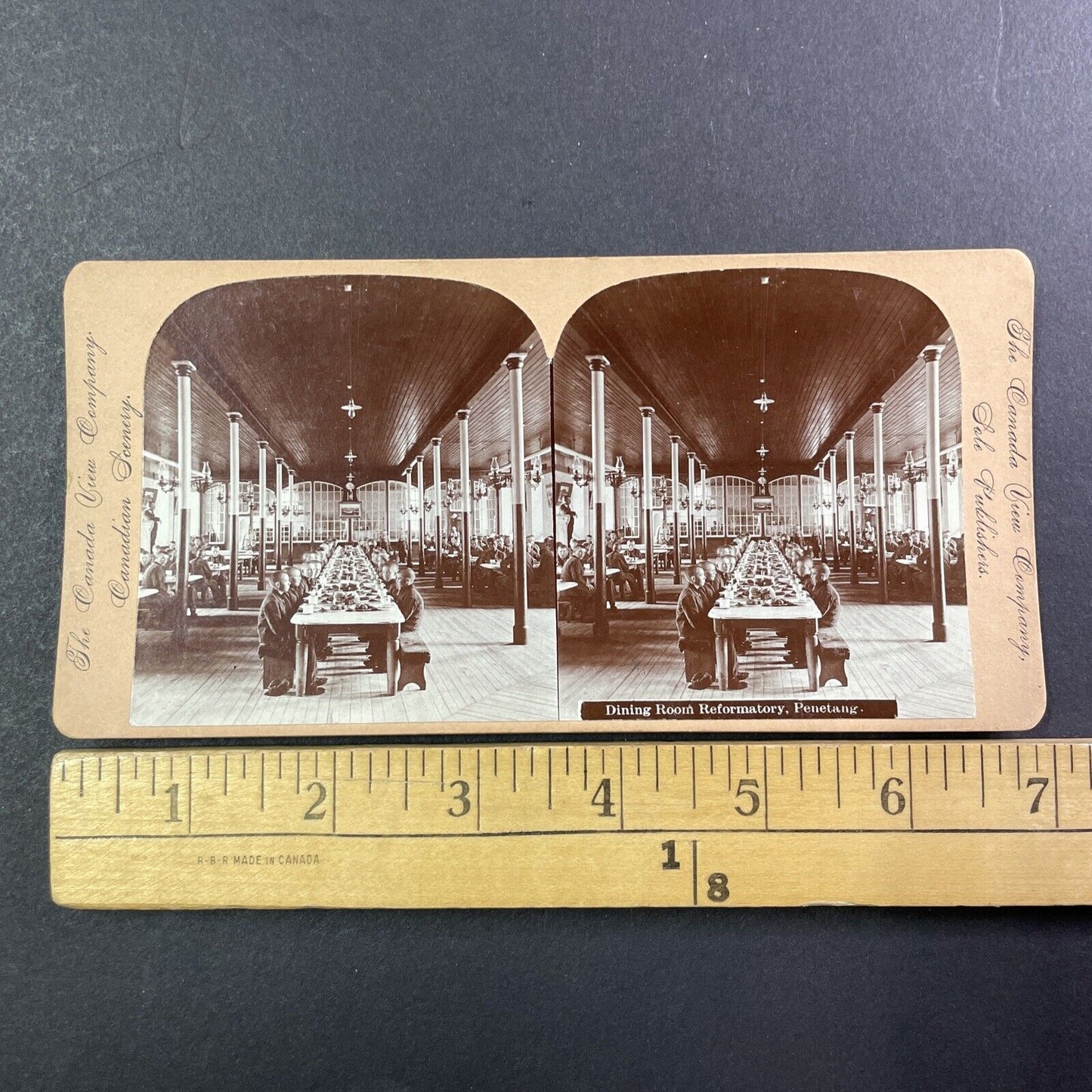 Children's Prison Penetanguishene Ontario Canada Stereoview Antique c1899 Y487