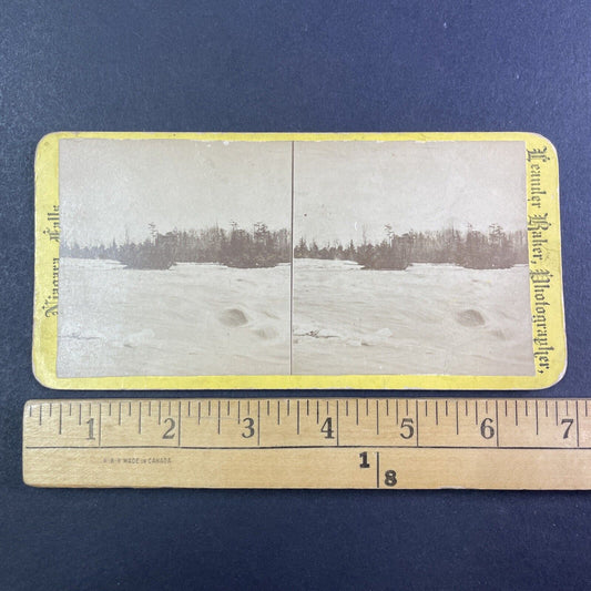 Niagara Falls Sister Islands Rapids Stereoview Leander Baker c1870s Y2520