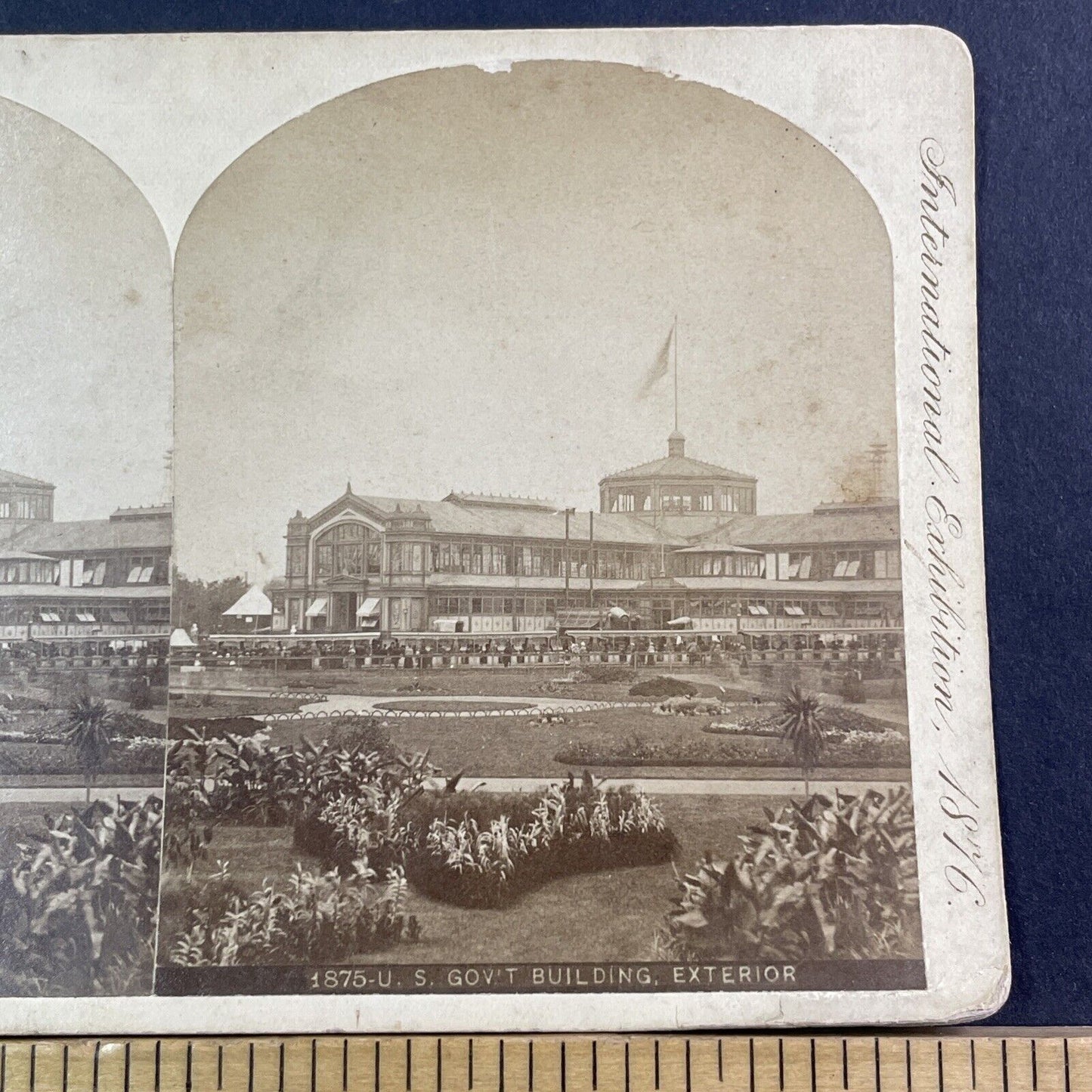 Government Building Philadelphia Stereoview Edward L Wilson Antique c1876 X1876