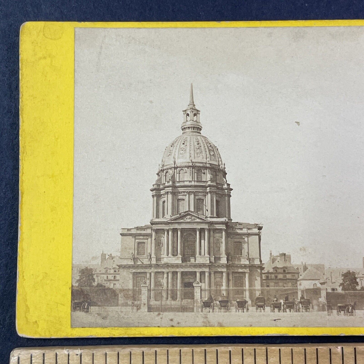 Napoleon's Tomb Paris France Stereoview Dome des Invalides Antique c1870 X2575