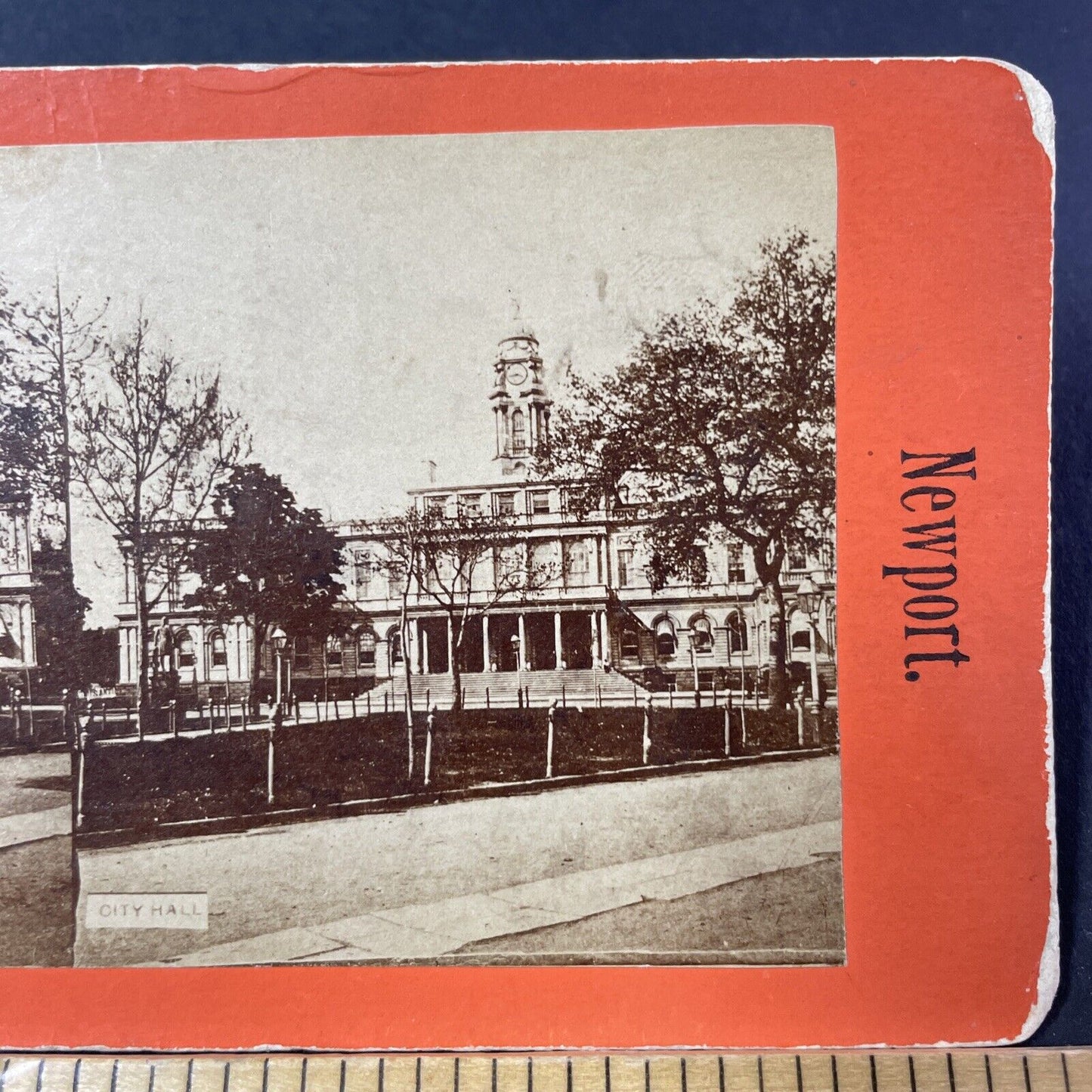 Antique 1860s New York City Hall Manhattan Stereoview Photo Card P2460-15