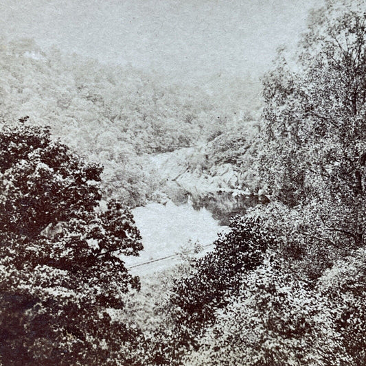 Antique 1870s Killiecrankie River In Scotland Stereoview Photo Card P1981