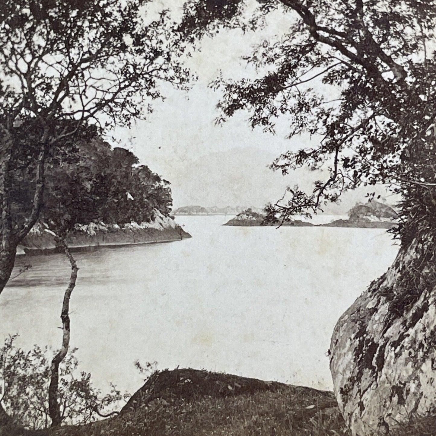 Upper Killarney Lake Ireland Stereoview John Hudson Photo Antique c1872 X1517