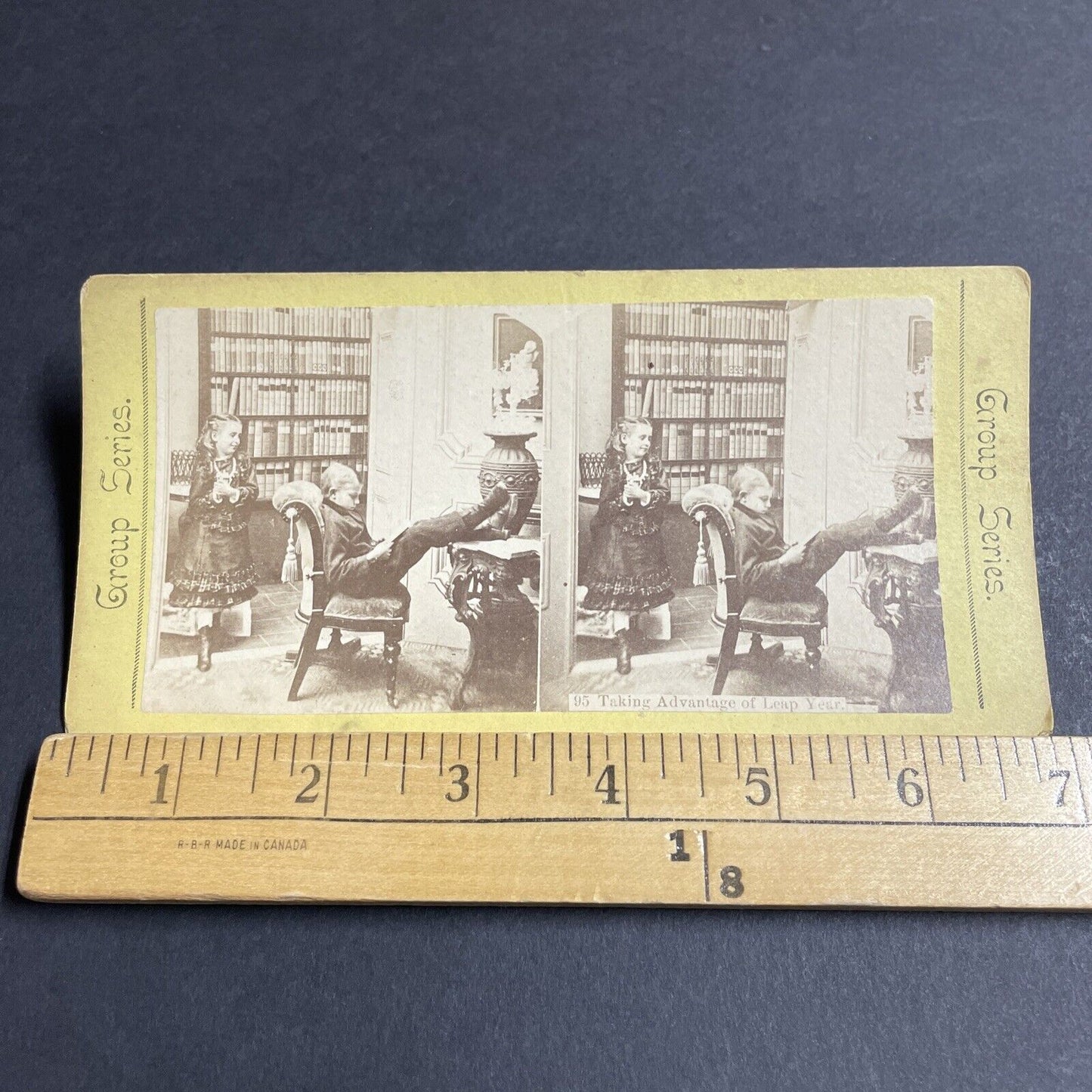 Antique 1870s Boy Puts His Feet Up On A Table Stereoview Photo Card P4646