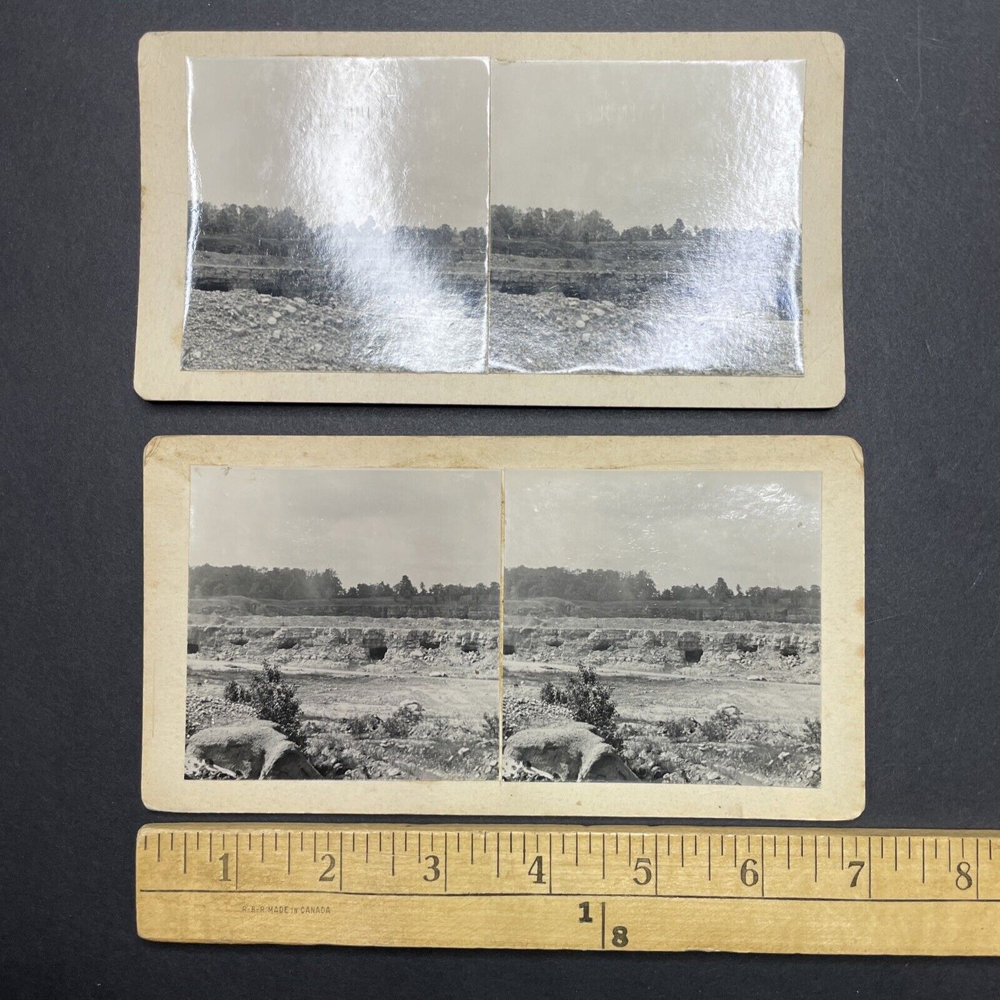 Lot Of 10 Michigan Salt Mines Mining Stereoview Photo Cards c1935 OOAK X1853