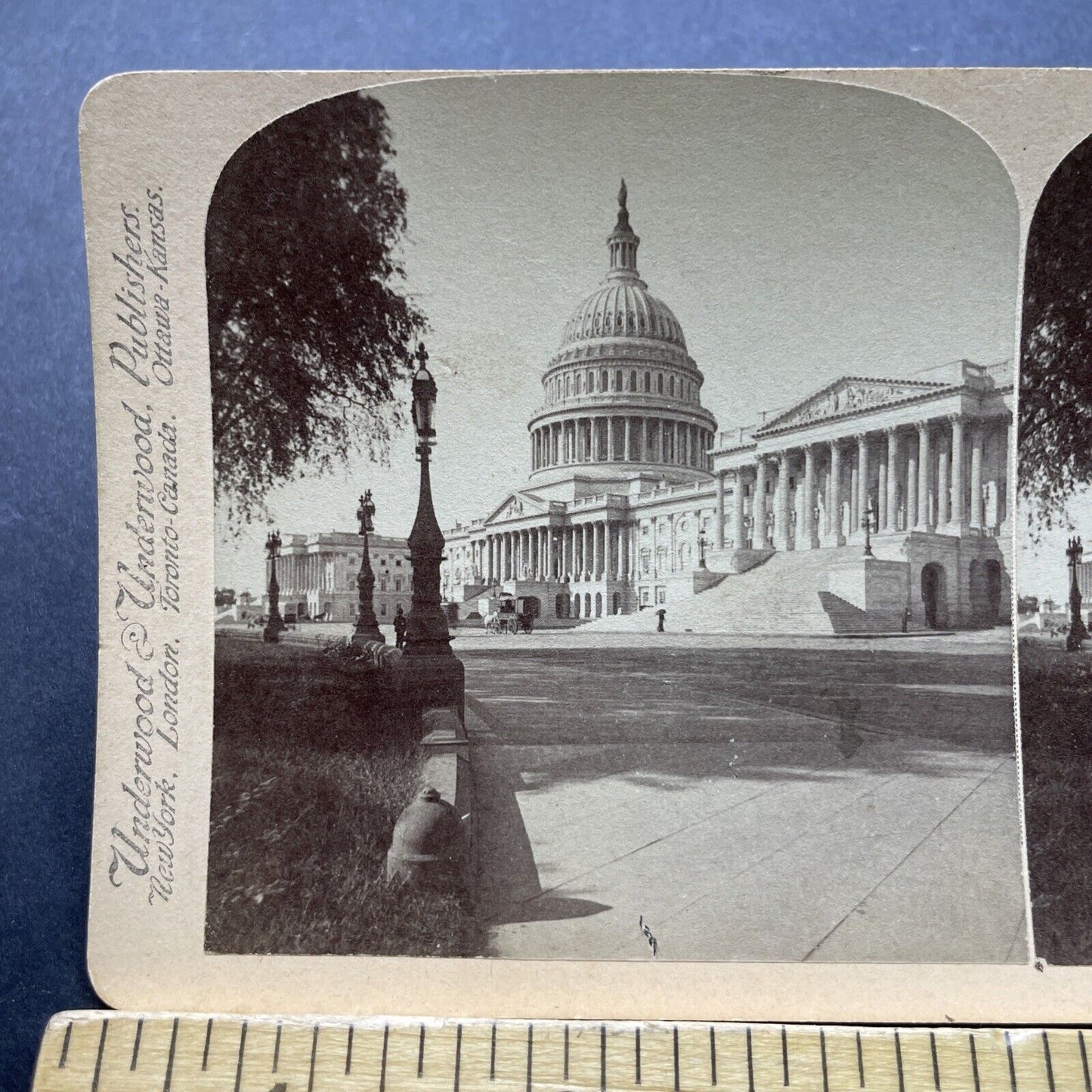 Antique 1889 Capitol Building Washington DC USA Stereoview Photo Card P2402