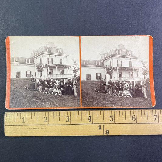 The Whittaker House Mansion Stereoview Liberty New York Antique c1870s Y2493