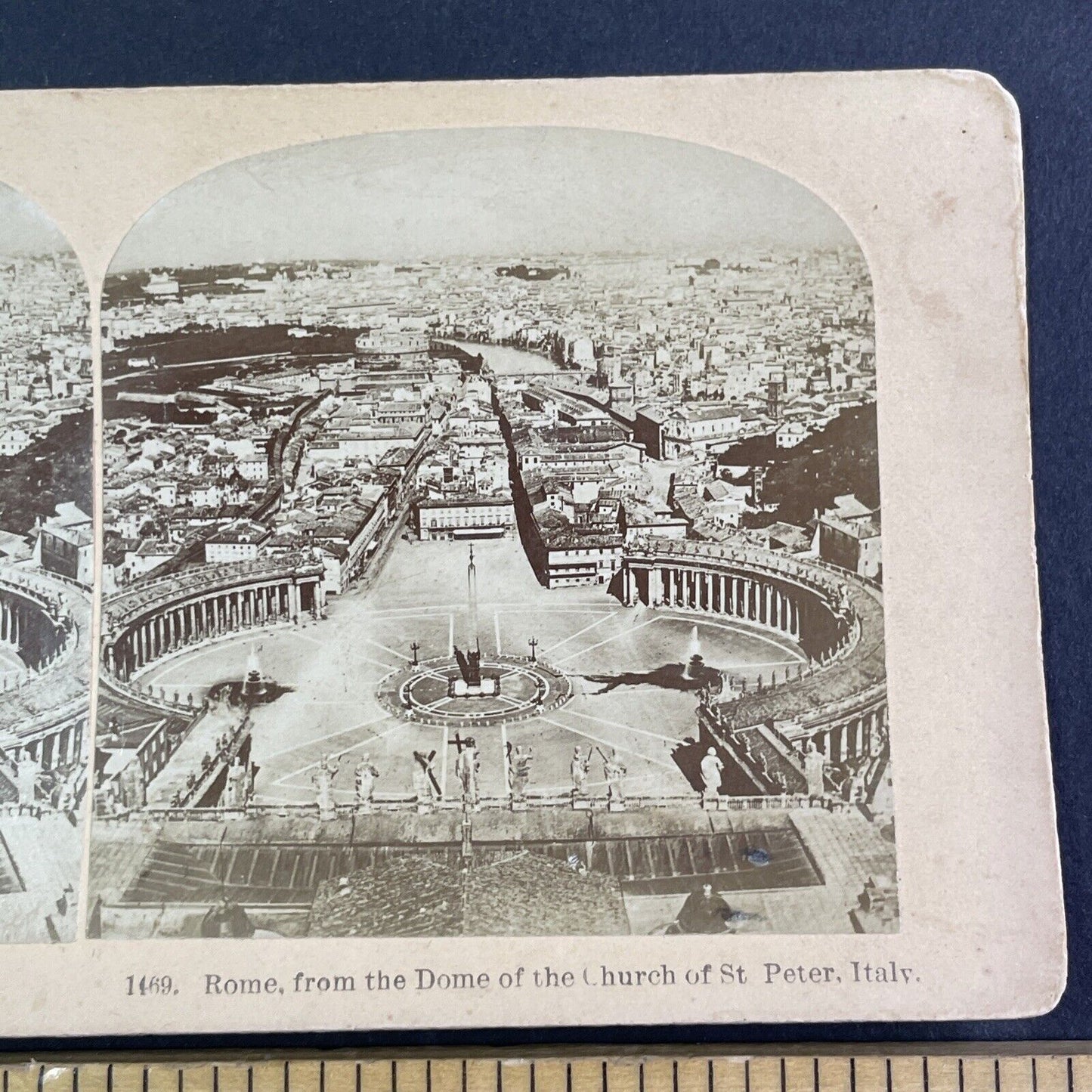 Rome and the Vatican Italy Stereoview BW Kilburn Antique c1880s X4121