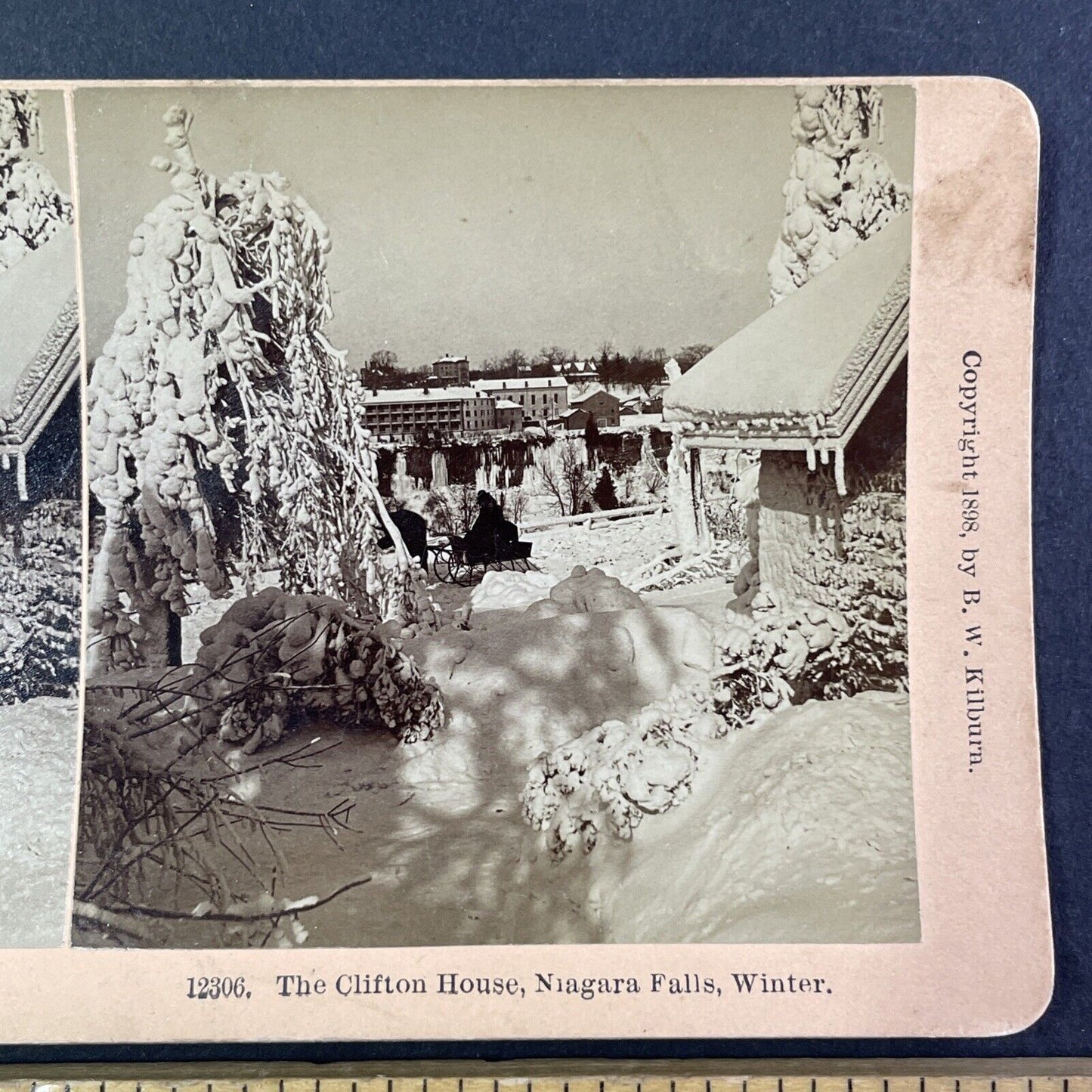 The Clifton House Niagara Falls Canada Stereoview Antique c1898 Y1858